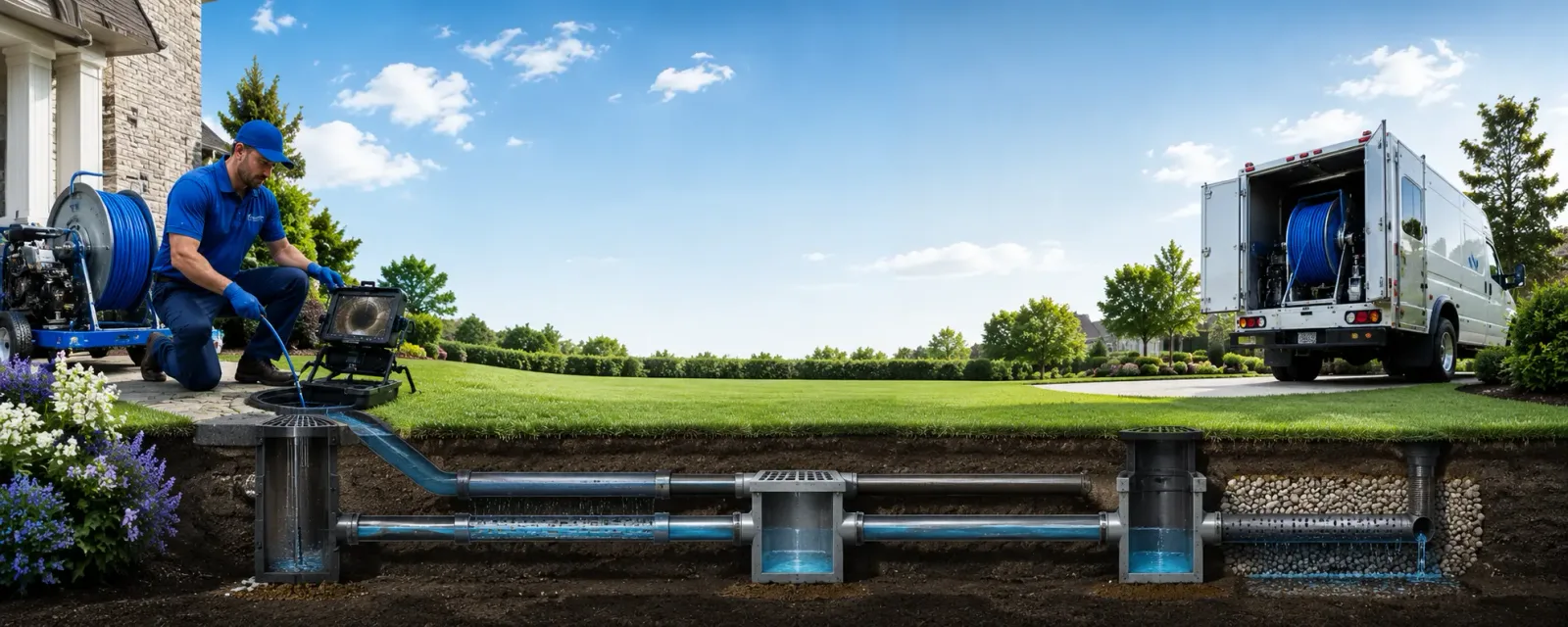 Outdoor drain cleaning information for Saint Peter, IL